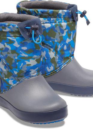 Детские сапоги crocs пляжа crocband lodgepoint footwear snow daisys, 100% оригинал