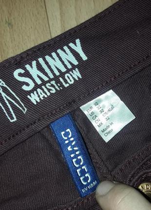 Стильные зауженные джинсы skinny h&m рр 325 фото