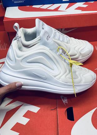 Кросівки nike air max 720 white кросівки найк аір макс білі жіночі чоловічі унісекс