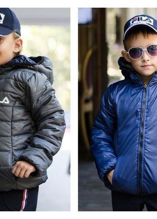 Двухсторонняя стильная куртка "fila"для девочки и мальчика
