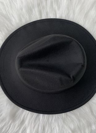Стильний чорний капелюх!4 фото