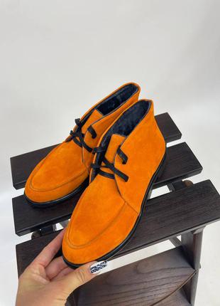 Лофери з натуральної замші замшеві черевики осінні зимові лофери замшеві осінь зима