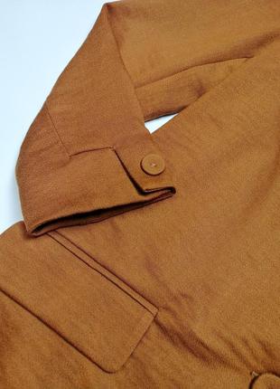 Пиджак женский коричневый stradivarius размер s/м5 фото