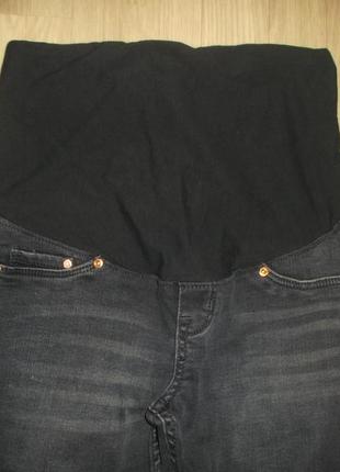 Классные джинсы синего цвета скинни для беременных.h&m4 фото