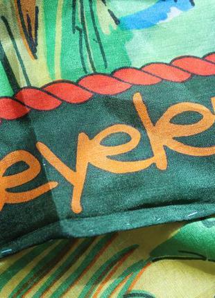 Дизайнерский шелковый платок beyeler, знаменитой швейцарской художницы gisela buomberger, ручная рос3 фото