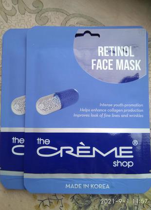 Тканевая маска с ретинолом the creme shop
