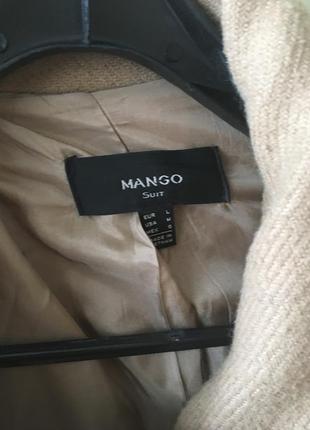 Пальто mango шерсть у складі3 фото