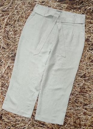 Новые брюки, брючки, штаны h&m, лен + вискоза. размер 441 фото