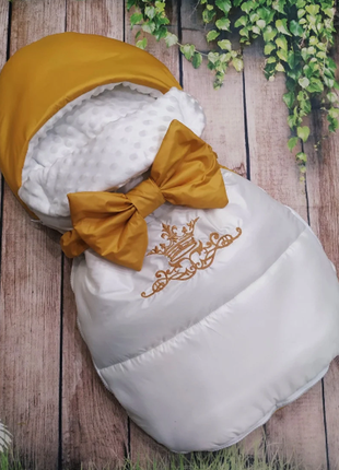 Конверт - спальник на виписку плащівка демі, зима, різні кольори