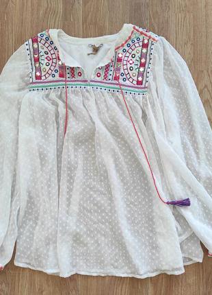 Брендовая блуза вышиванка, разлетайка. оверсайз 3