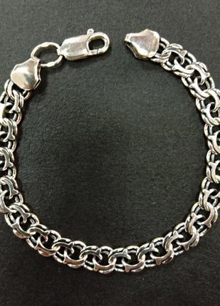 Серебряный браслет бісмарк козацький - арт 978598635