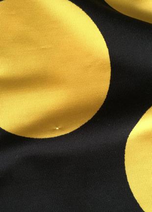 Блуза туника яркая в горох черно желтая10 фото