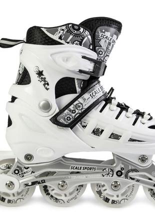 Ролики scale sports white. от 29 до 41 размера. топ качество!2 фото