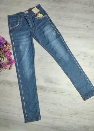 Джинси для дівчаток штани джинсові 4