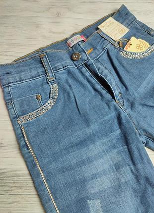Джинсы для девочек штаны джинсовые 7