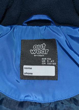 Out wear by lindex 5-6лет. 110р куртка зимняя , пуховик на силиконе.2 фото