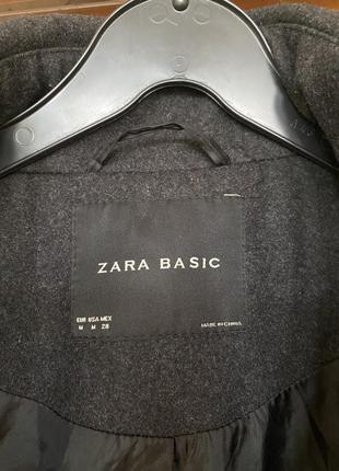 Пальто zara basic, шерсть3 фото