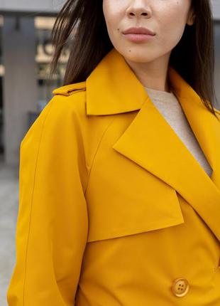 Тренч горчица 4