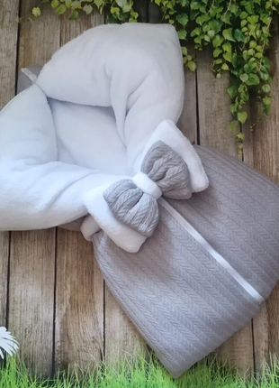 Конверт -ковдру на виписку трансформер косичка , літо, демі, зима, різні кольори