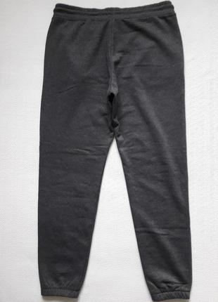 Фирменные трикотажные тёмно-серые брюки джоггеры с начёсом h&m5 фото