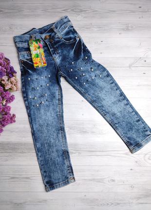 Джинси дитячі для дівчаток штани джинсові3 фото