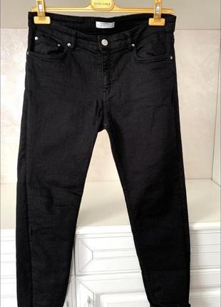 🔥брендовые чёрные джинсы скинни