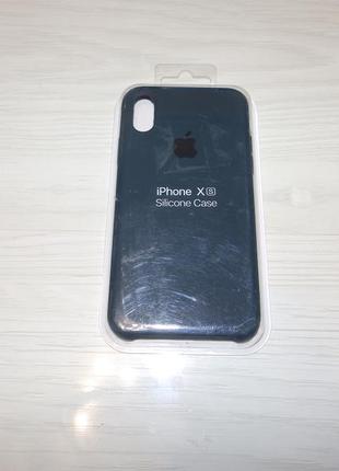 Чехол silicone case apple iphone x/xs forest green 3