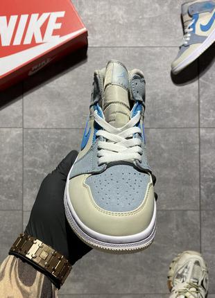 Кросівки  nike air jordan 1 retro light blue.9 фото