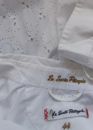 Дизайнерская рубашка, блуза le sarte pettegole белого цвета7 фото