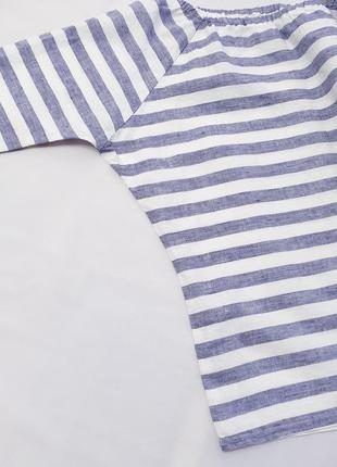 Pias design финляндия льняная блузка блузка в полоску xs натуральный лен