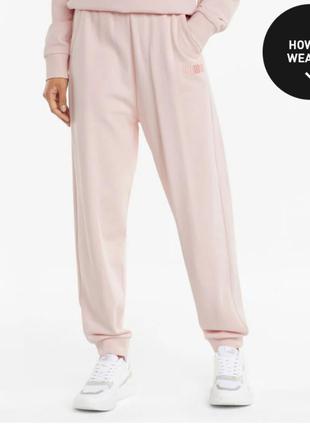 Новые спортивные розовые  штаны puma