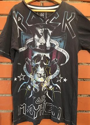 Футболка rebel з черепами 10-11 л ( 146 см).