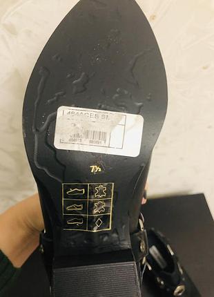 Чорні косачі байкерські черевики лофери шкіряні жіночі модні, стильні брендові steve madden3 фото