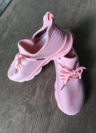 Новые детские розовые кроссовки, мокасины7 фото