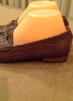 Туфлі лаковані, фасон мокасини бренду sioux, р. 372 фото