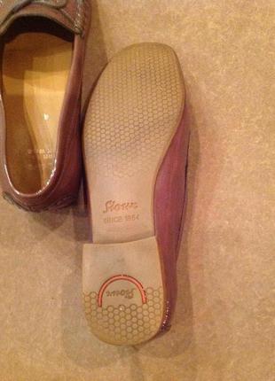 Туфли лакированные, фасон мокасины бренда sioux, р. 375 фото