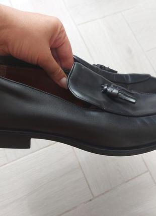 Лоферы с кисточкой,туфли,кожа