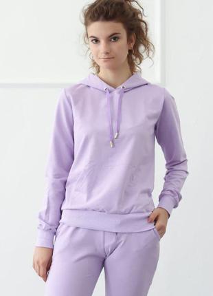 Дизайнерское лавандовое худи кенгуру balletgrace все цвета