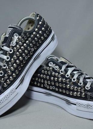 Converse borchie negozi кеды кроссовки с шипами на платформе. оригинал. 42 р./27.5 см.4 фото