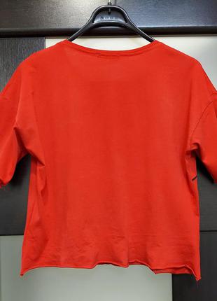 Lsk укороченная футболка оверсайз с принтом snoopy топ top тишот t-shirt2 фото