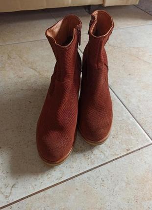 Терракотовые ботинки maruti кожа3 фото