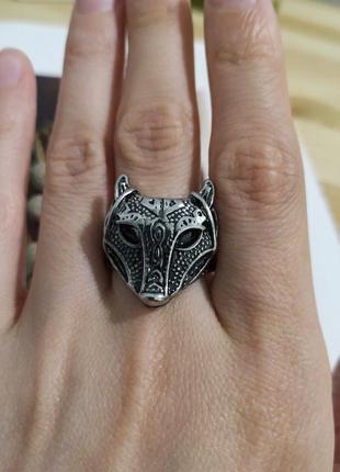 Щикарный перстень в кельтском стиле волк трилистник кельтская вязь новое кольцо сталь