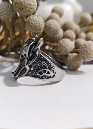 Щикарный перстень в кельтском стиле волк трилистник кельтская вязь новое кольцо сталь