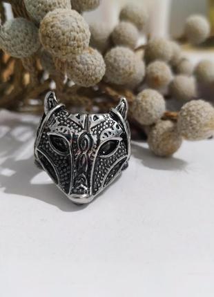 Щикарный перстень в кельтском стиле волк трилистник кельтская вязь новое кольцо сталь