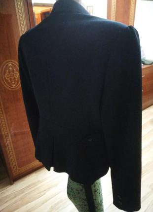 Стильний шикарний піджак, жакет з високими плечима шерсть,46-502 фото