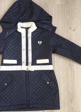 Осеннее стёганное пальто armani junior 122 см новое