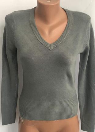 Серый свитер джемпер лонгслив пуловер кофта теплая джемпер серый реглан