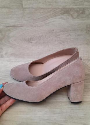 Туфлі натуральна замша