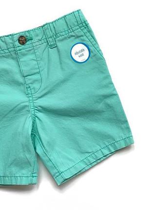 Мятные брючные шорты картерс, 24м