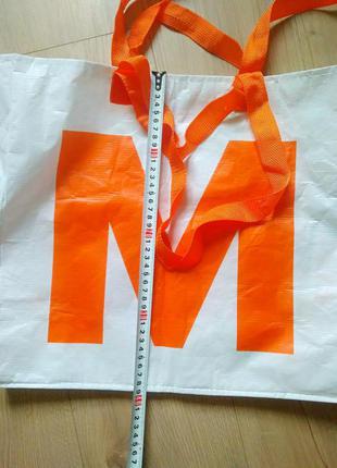 Класна сумка для покупок migros/ міцна сумка з подвійними ручками6 фото